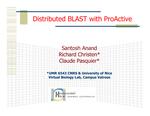 Distributed BLAST with ProActive