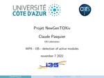 Projet NewGenTOXiv: WP6 - I3S - Detection of Active Modules