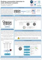 Evolving Communities Detection in Node-Attributed Networks